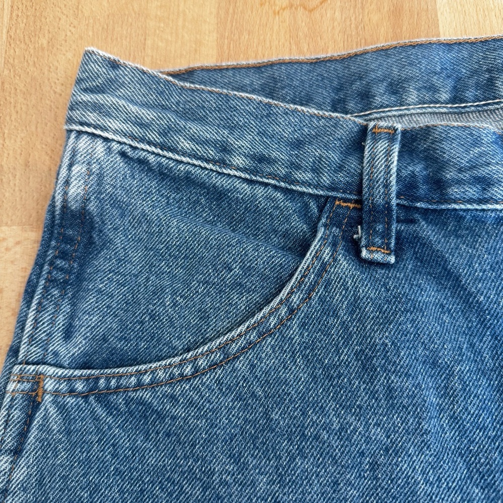 RUSTLER by Wrangler Men's Classic Cut Straight Leg Blue Denim Jeans 32 x 30 - Picture 11 of 13